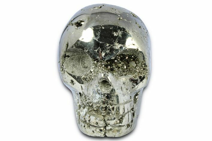Gleaming Pyrite Skull - Peru #378837